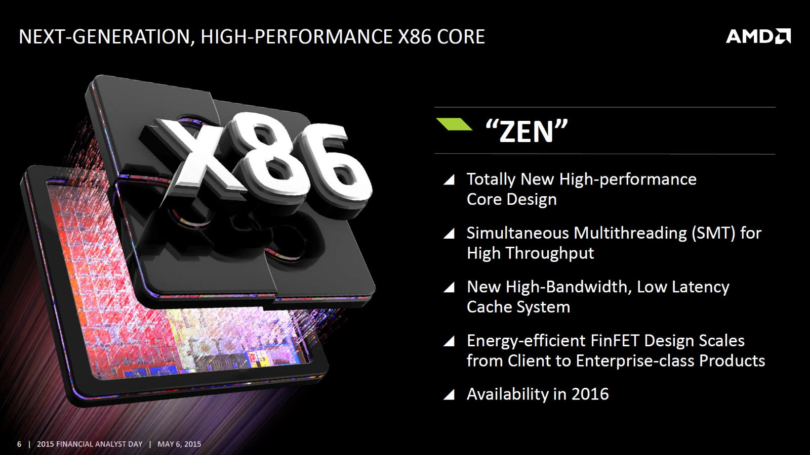 AMD's Zen processors to feature up to 32 cores, 8-channel DDR4