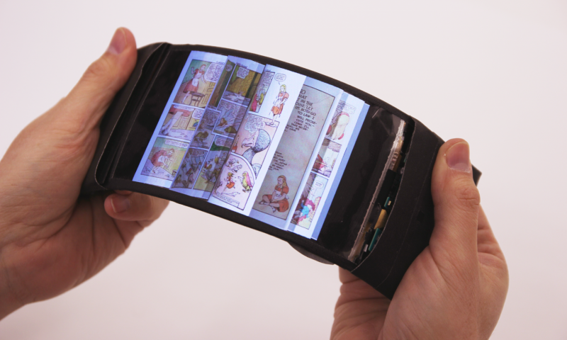 World's first wireless flexible smartphone lets you 'feel' an ebook