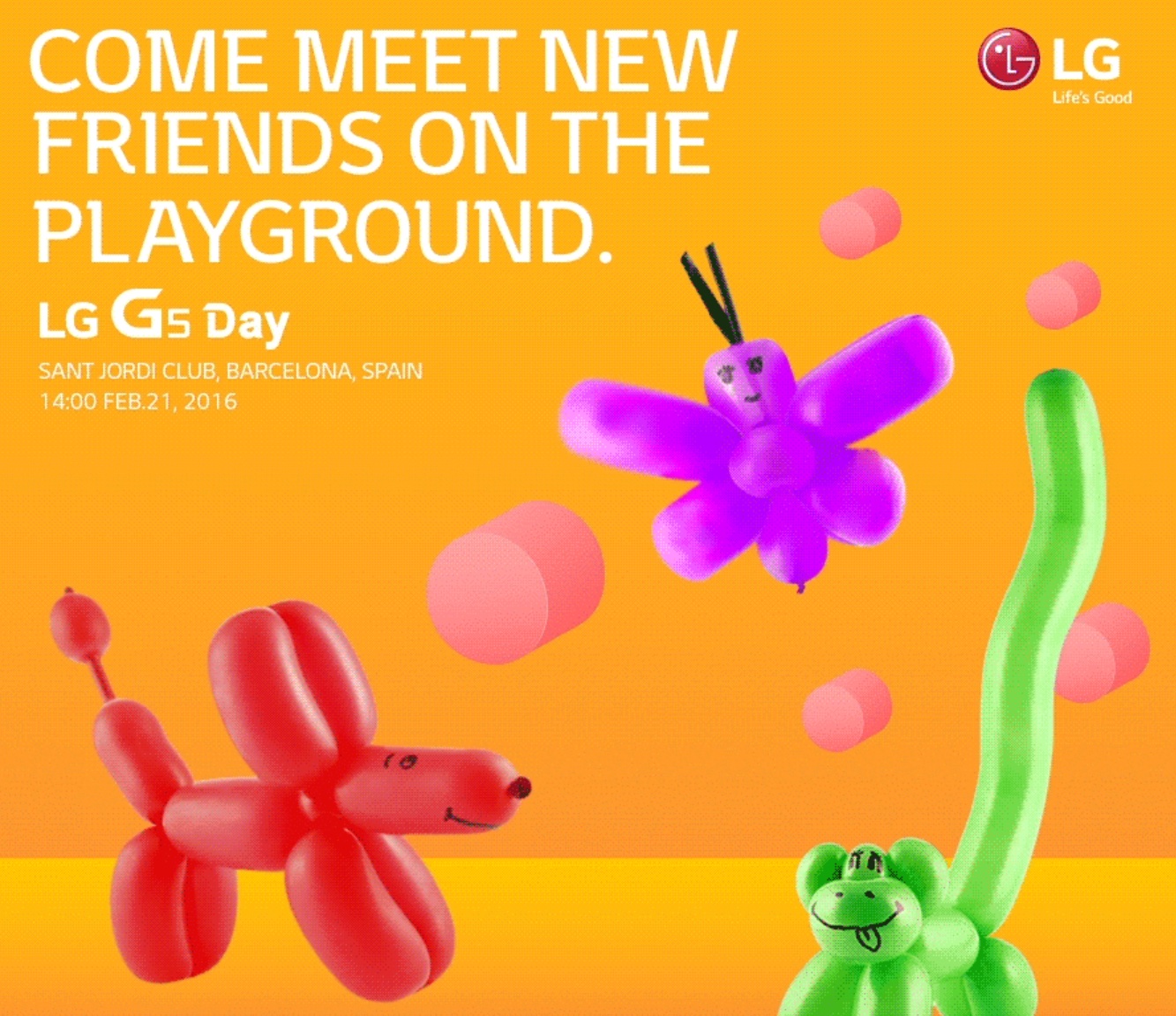 LG G5 will be unveiled on February 21, hours before the Galaxy S7