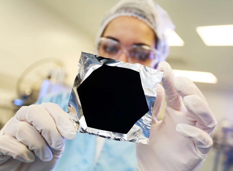 A new version of the world's blackest material is so dark that spectrometers can't measure it