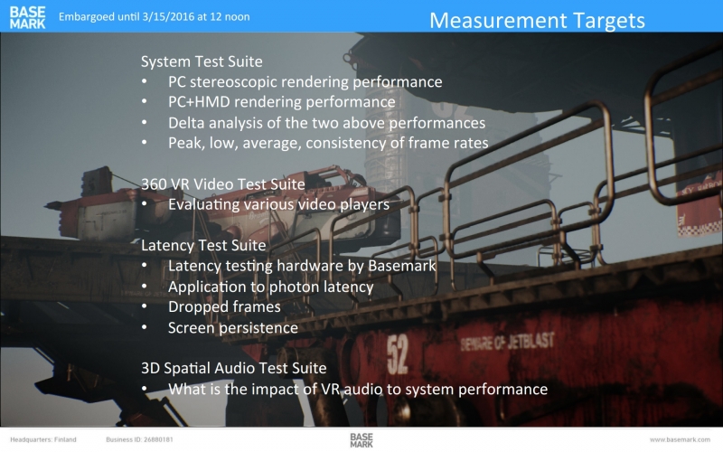 There's now another benchmark for testing VR performance: Basemark's VRScore