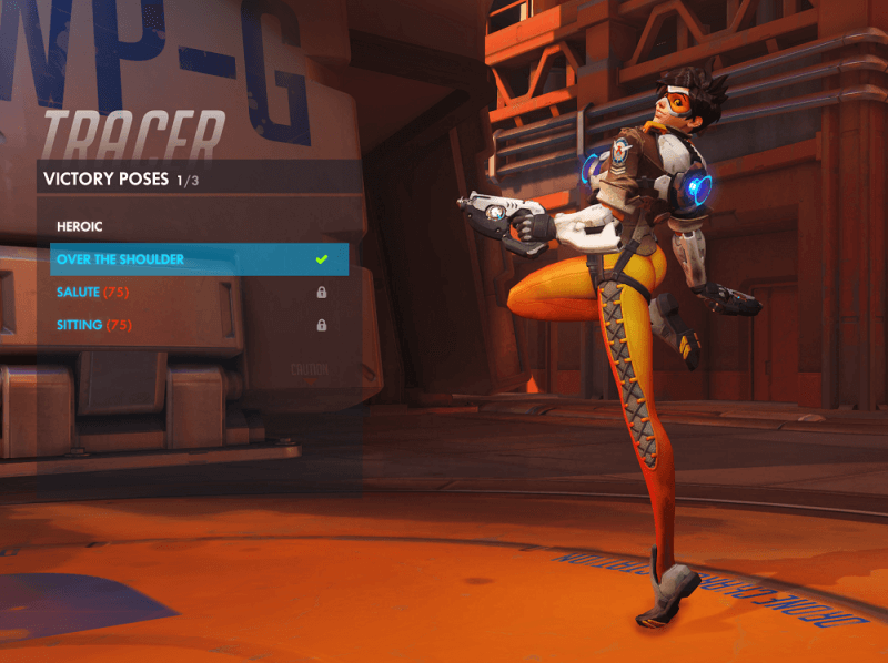 Overwatch's Tracer gets a new pose, now with slightly less butt