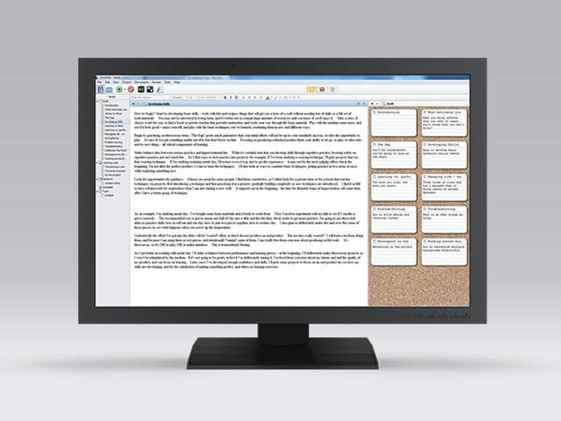 Organize your writing process with Scrivener 2, now 50% off