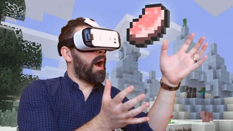 You can now play Minecraft in virtual reality on the Gear VR headset