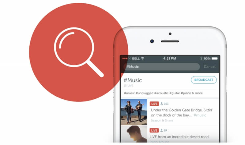 Periscope is introducing a better search function, automatic broadcast saving, and drone integration