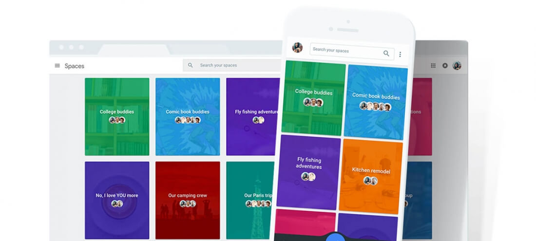 Google launches Spaces for sharing things with groups