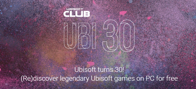 Ubisoft celebrates 30th anniversary with free games