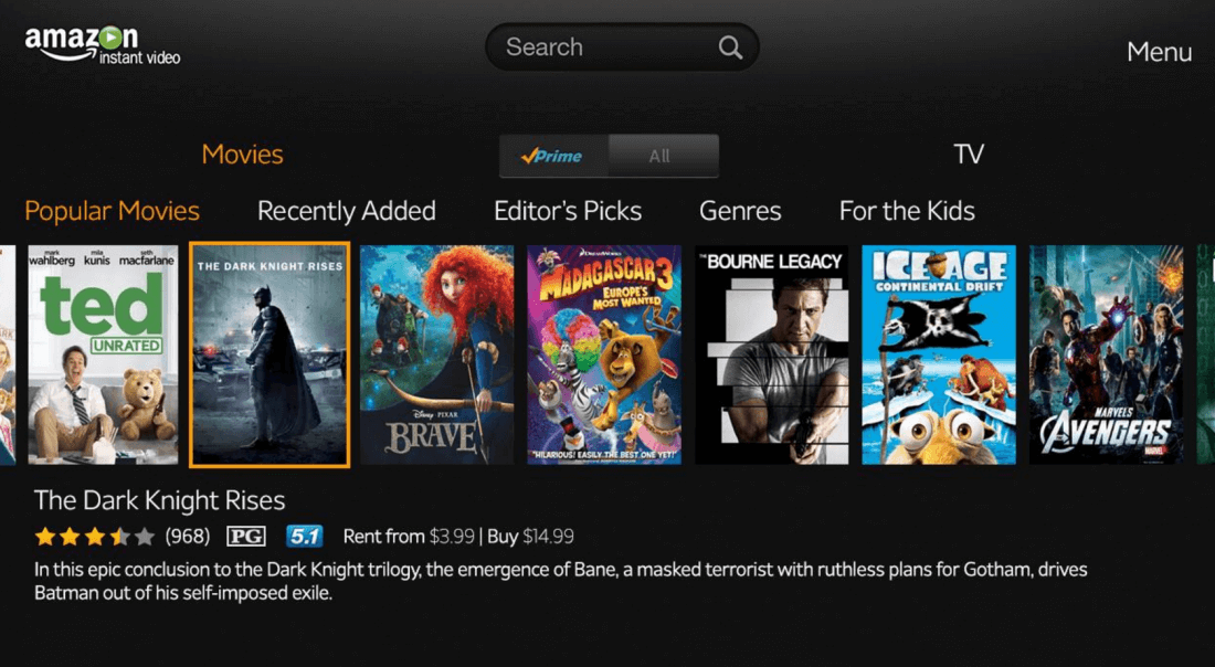 Amazon Video is now the third-largest streaming service by bandwidth usage