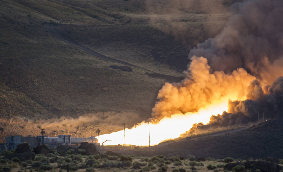 Watch NASA test-fire its massive Space Launch System rocket booster