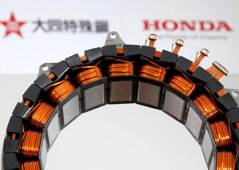Honda creates world's first hybrid car motor containing no heavy rare earth metals
