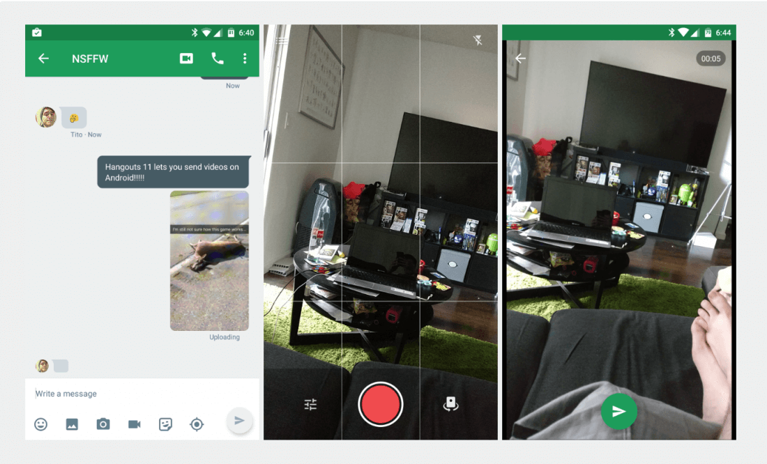 Hangouts for Android gets video messages two years after iOS, drops merged SMS conversations