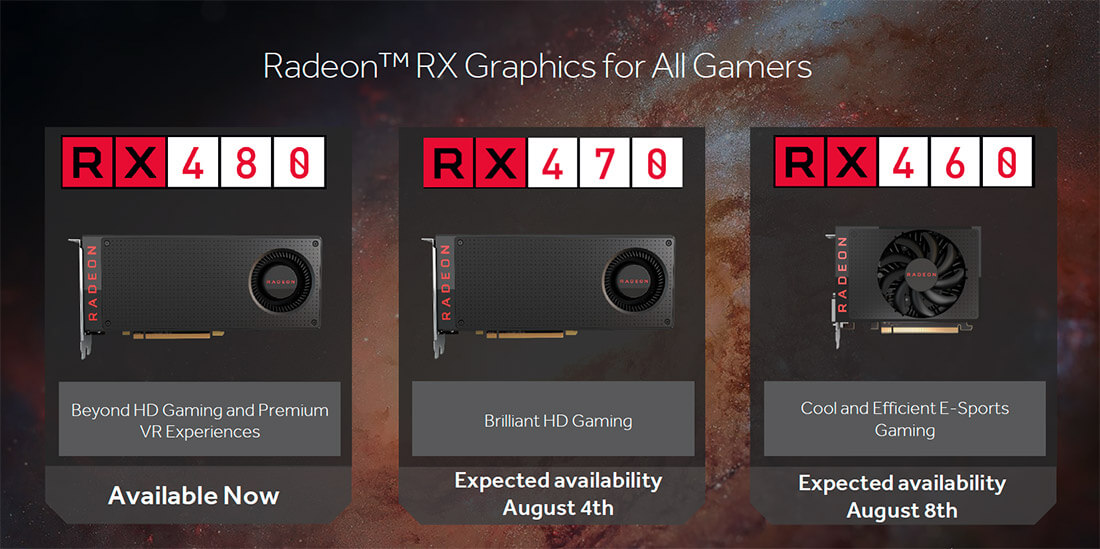 AMD announces the Radeon RX 470 and RX 460