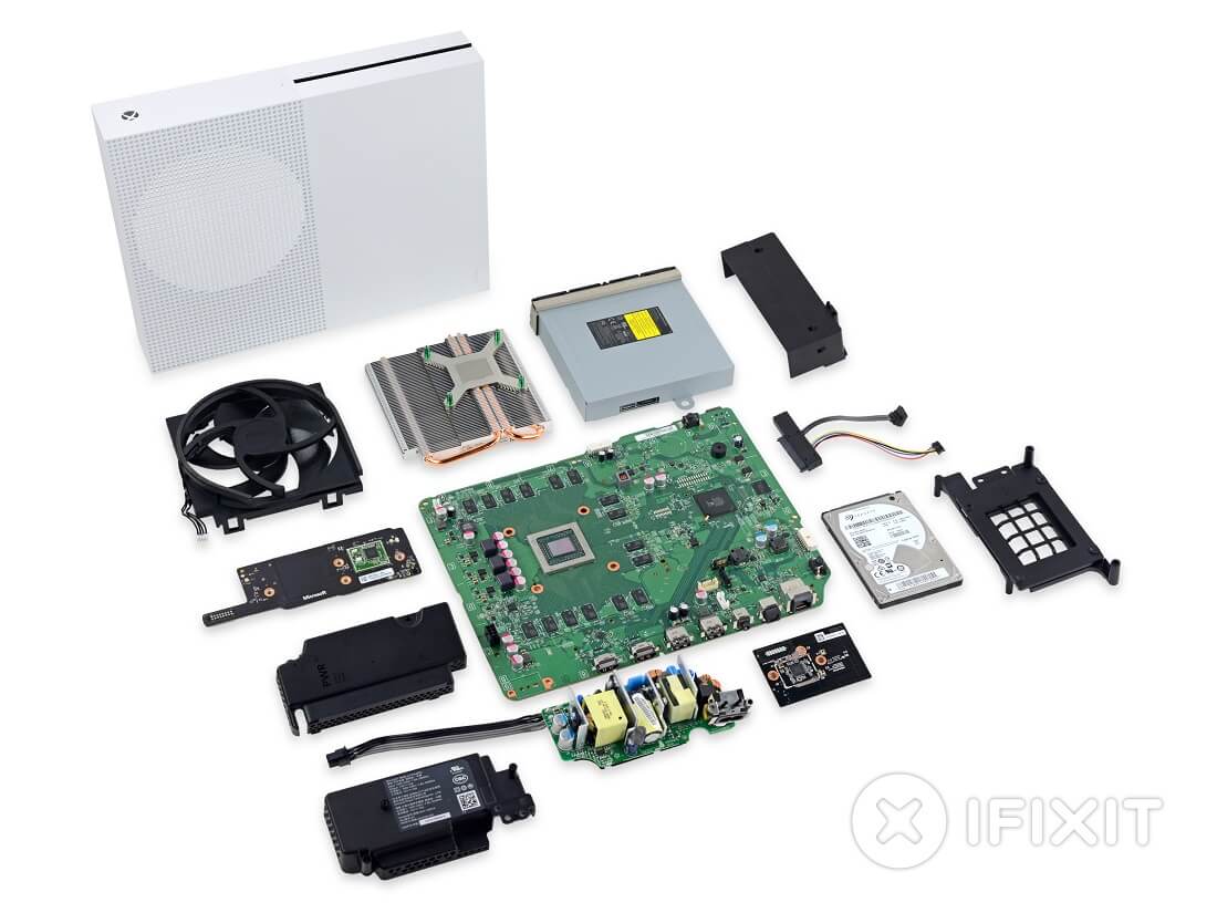Xbox One S teardown reveals tight, compact system