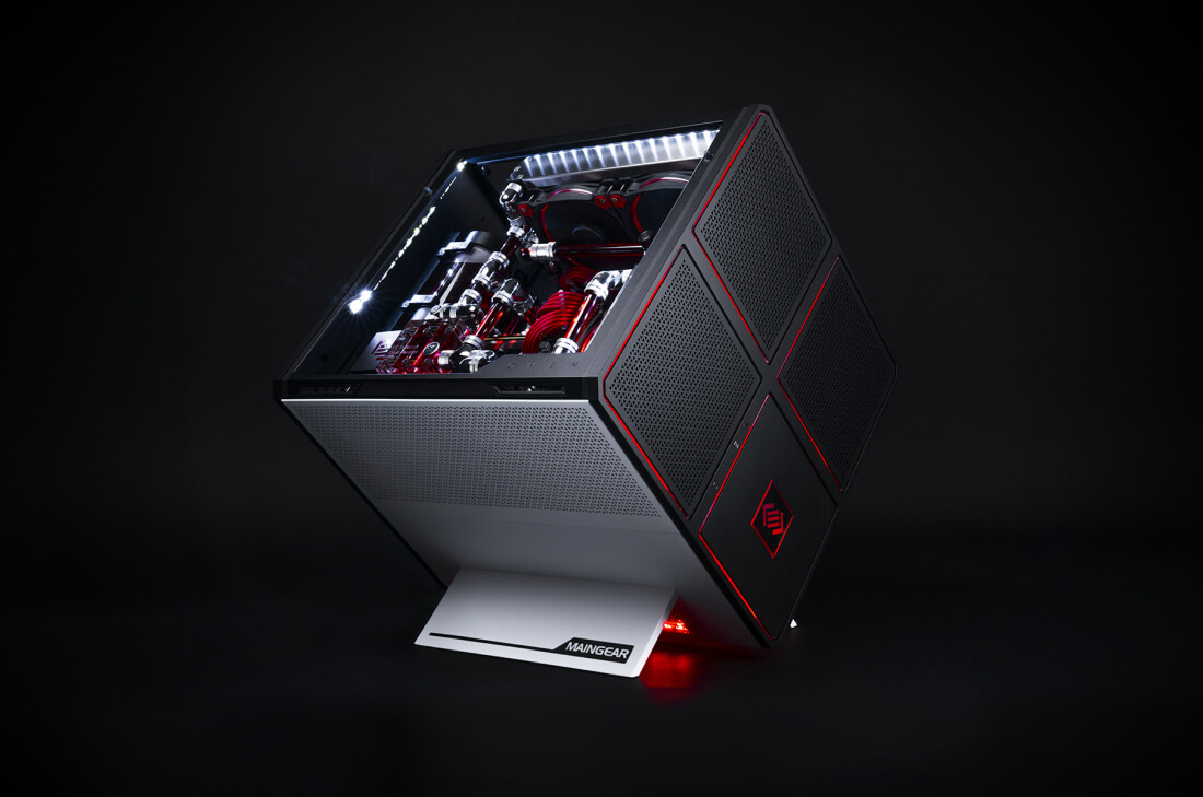 HP and Maingear's Omen X desktop packs gaming parts in impressive cube chassis