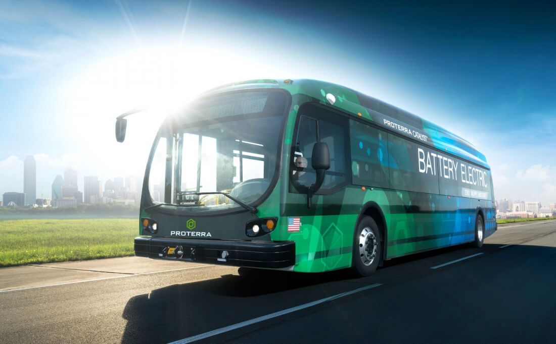 This new electric bus from Proterra can travel up to 350 miles on a single charge