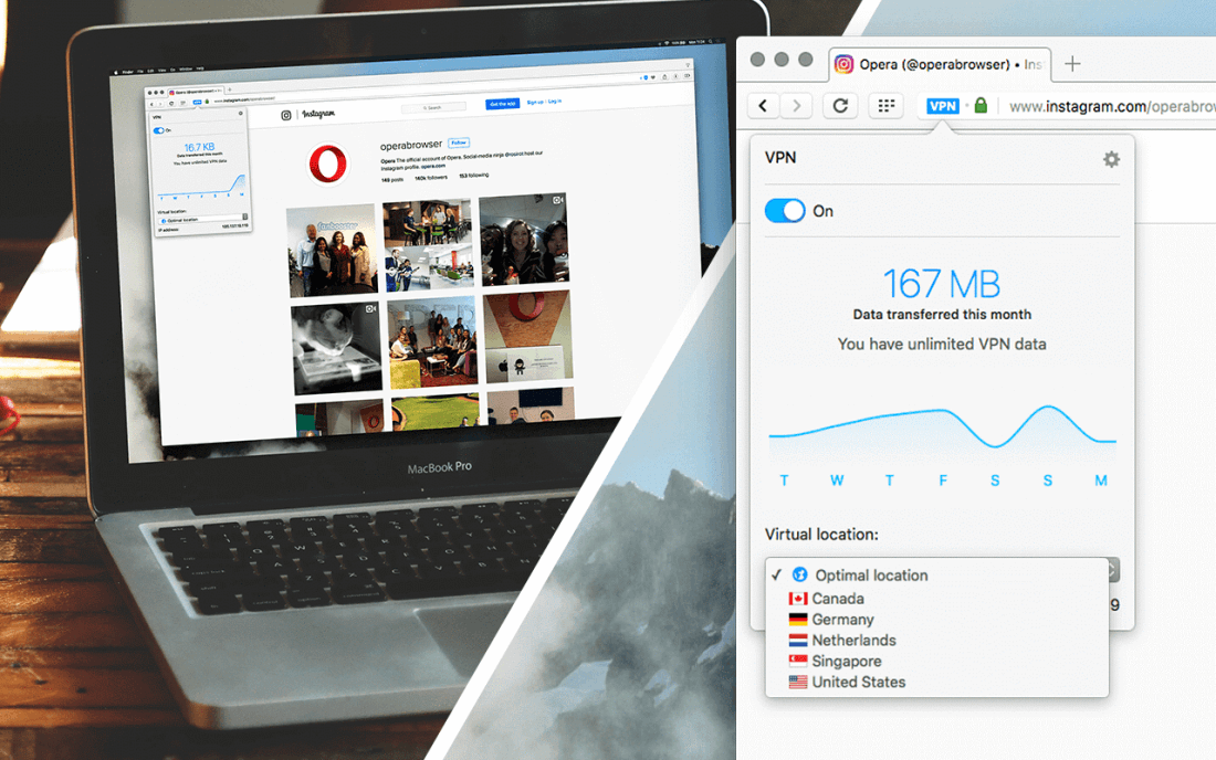 Opera's free, unlimited VPN arrives on the desktop stable release