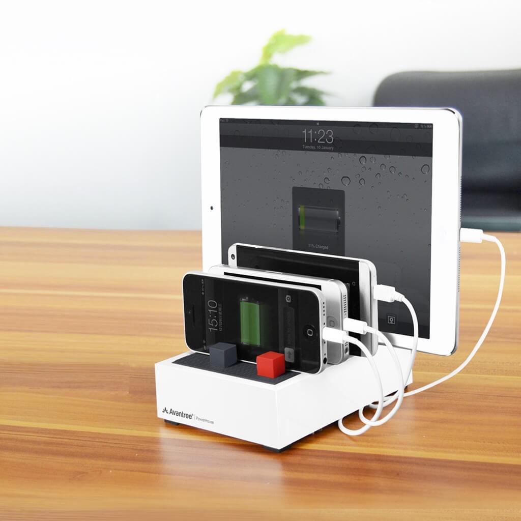 Charge up to four devices at once with the Avantree PowerHouse USB Charging Station