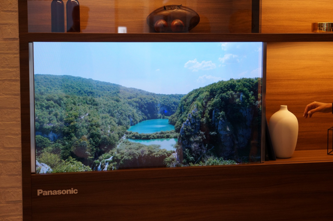Panasonic makes its see-through prototype TV even more transparent