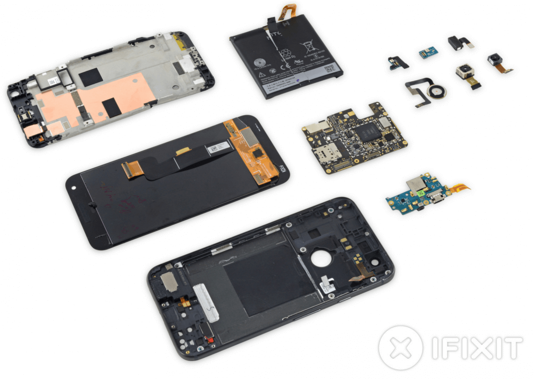 iFixit's Pixel XL Teardown reveals above-average repairability score, almost no HTC branding