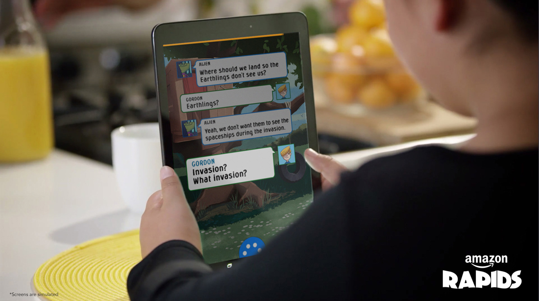 Amazon's new 'Rapids' reading app for kids tells stories in chat-style format