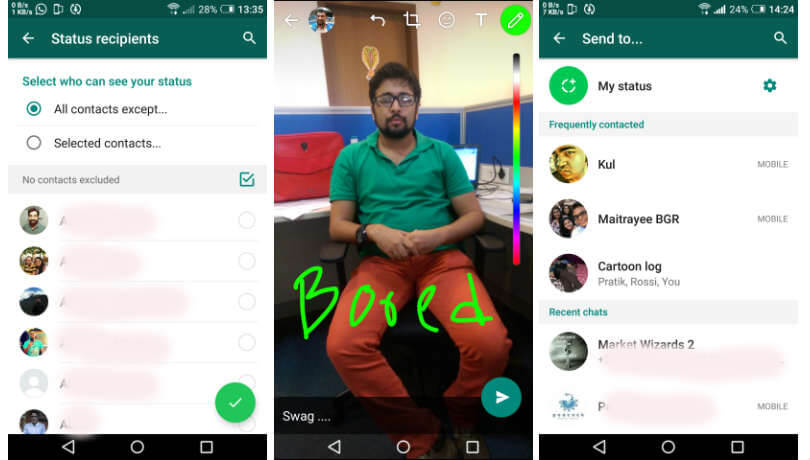 WhatsApp is testing a Snapchat Stories clone called Status