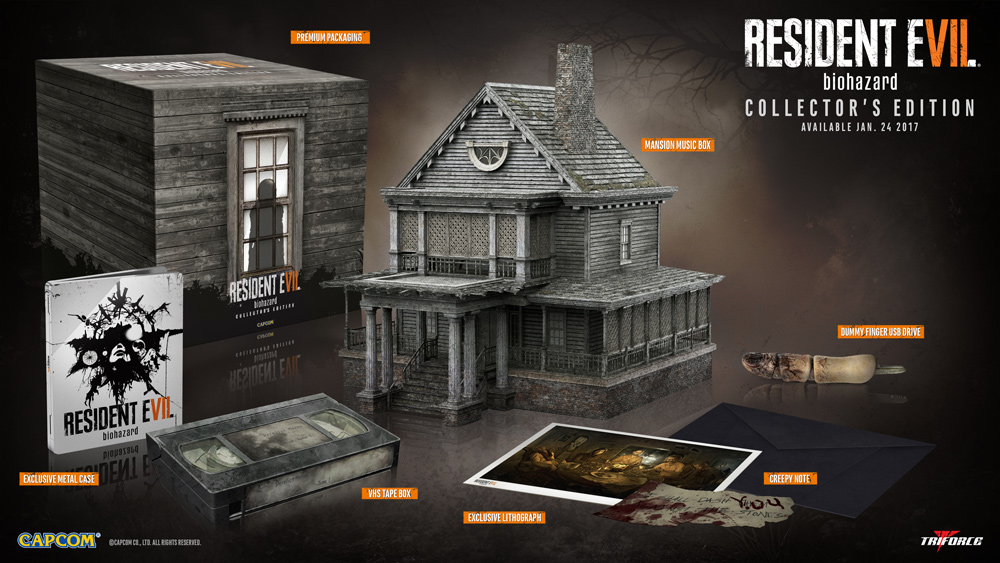 'Resident Evil 7 Collector's Edition' contents detailed