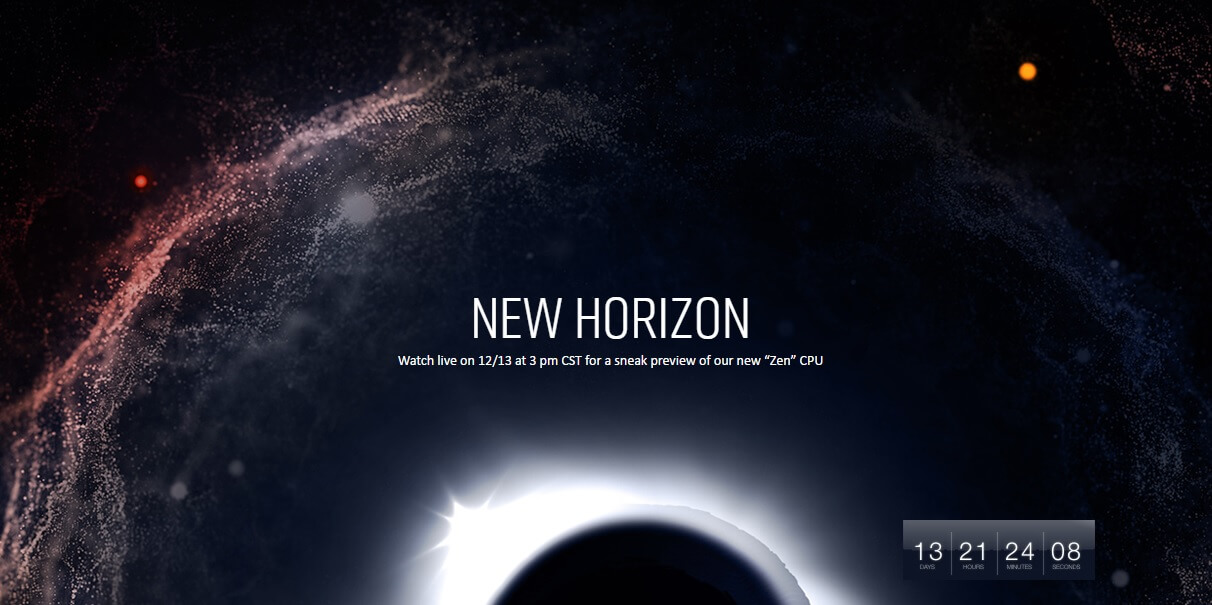 AMD 'New Horizon' event will preview Zen on December 13th