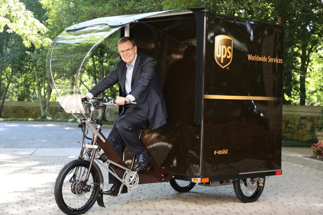 UPS is piloting delivery by electric bike in Portland
