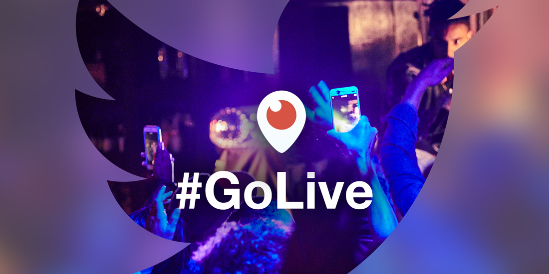 Broadcast live video directly from within the Twitter app