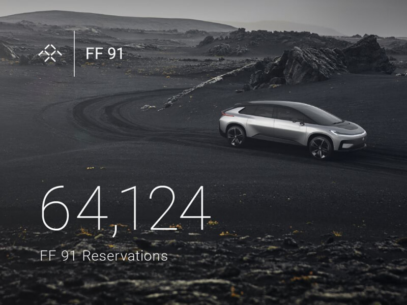 Faraday Future's CES 2017 launch secures 64,000 reservations