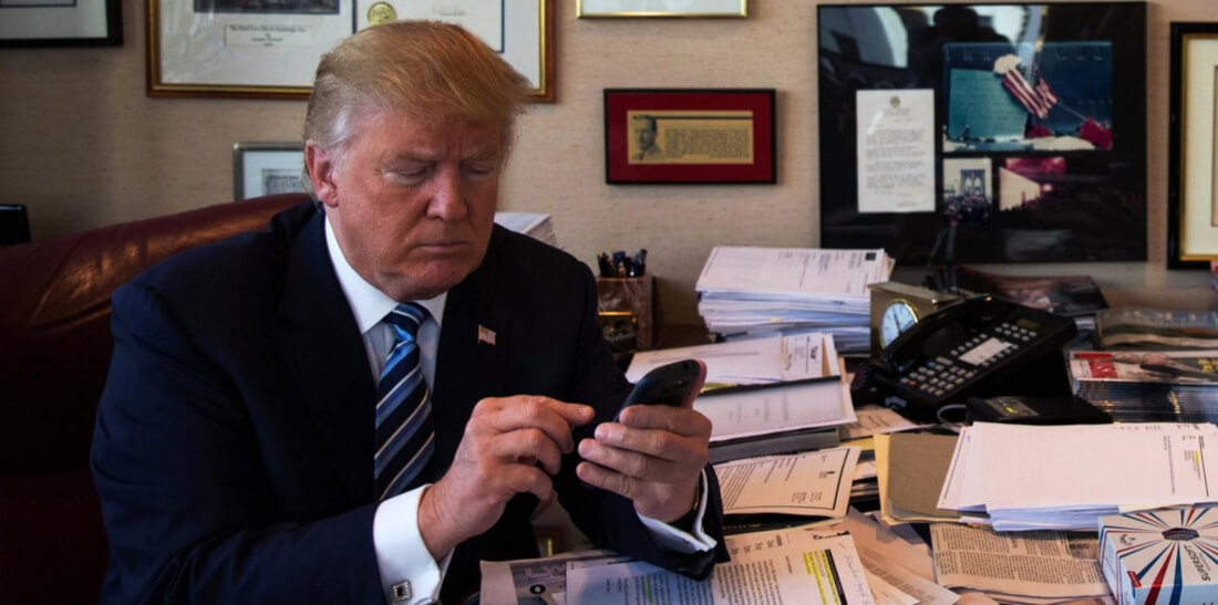 Trump hands in his Android smartphone for a more secure device as he prepares to take office