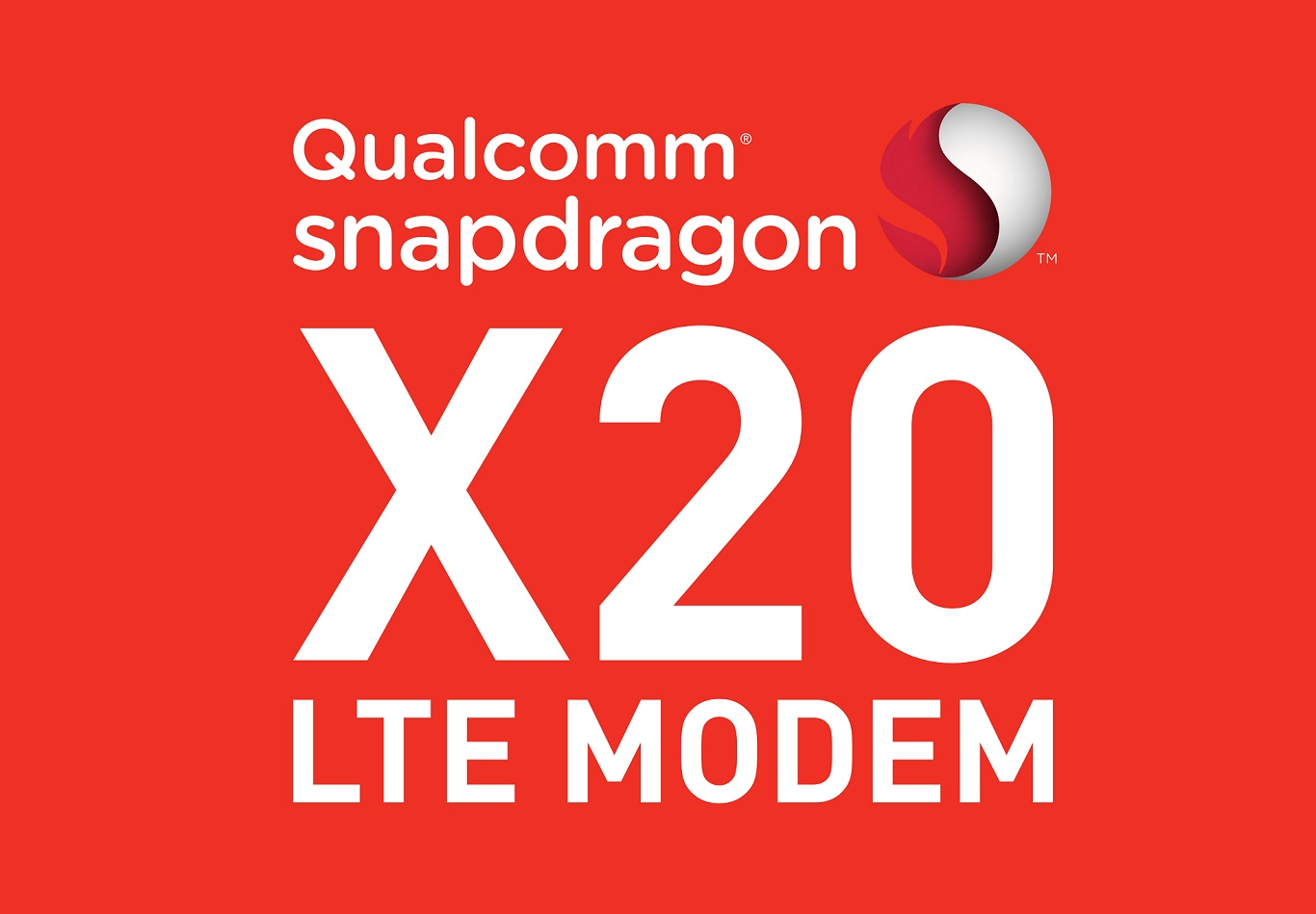 Qualcomm's X20 LTE modem offers theoretical download speeds of 1.2 Gbps