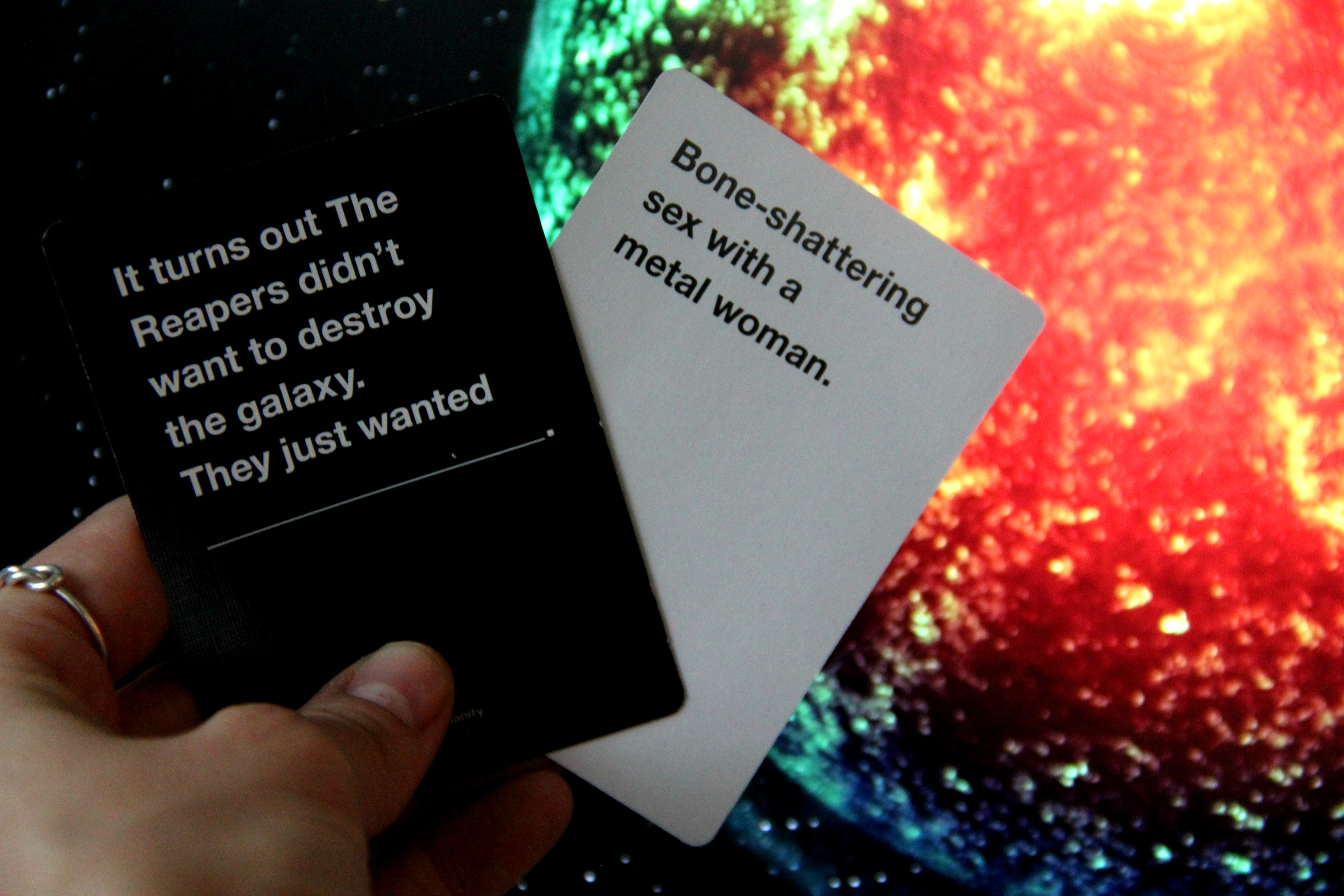 The Mass Effect expansion for Cards Against Humanity is only $1