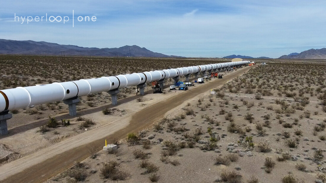 The first Hyperloop demo has been built in Nevada, ready for testing this year