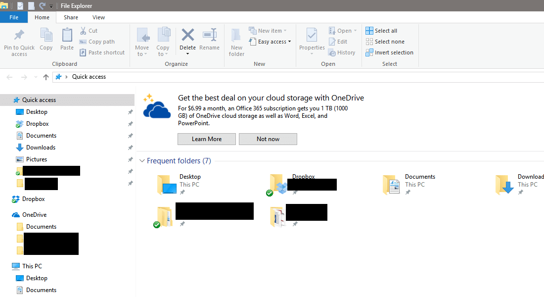 Microsoft is spamming users with OneDrive ads in Explorer