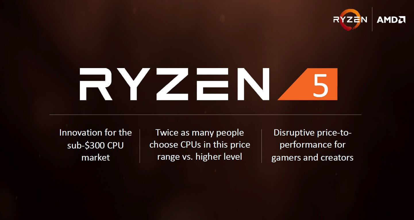 AMD Ryzen 5 processors detailed, launching April 11
