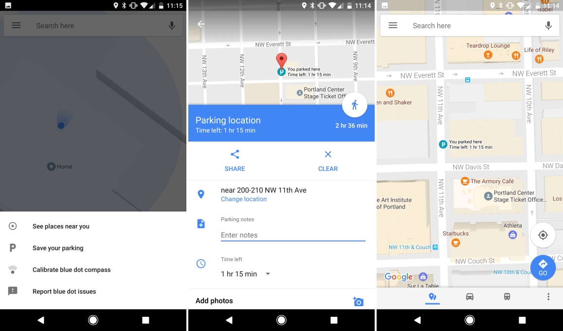Latest Google Maps beta on Android adds parking reminders