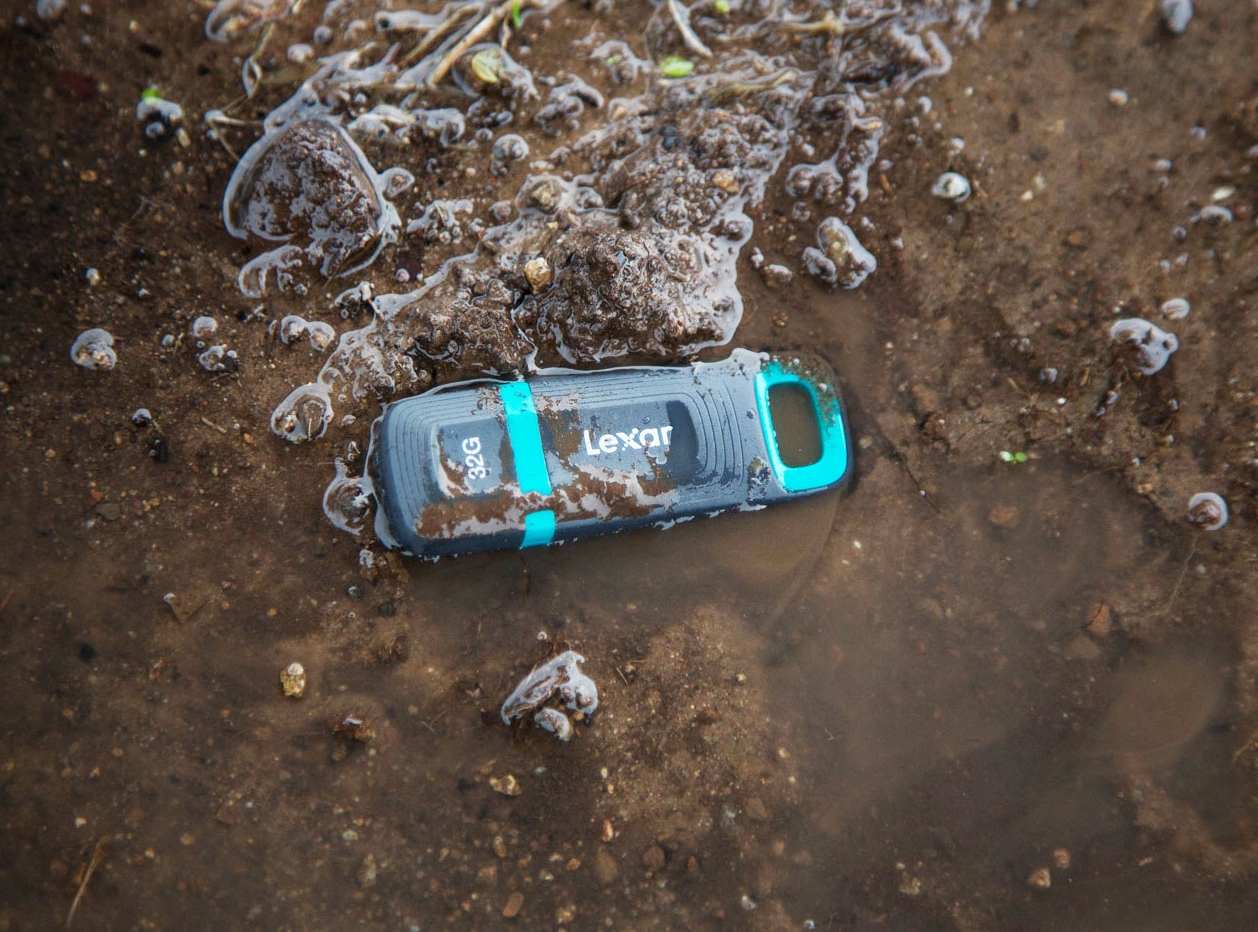 Lexar's latest USB flash drive can withstand the rugged outdoors