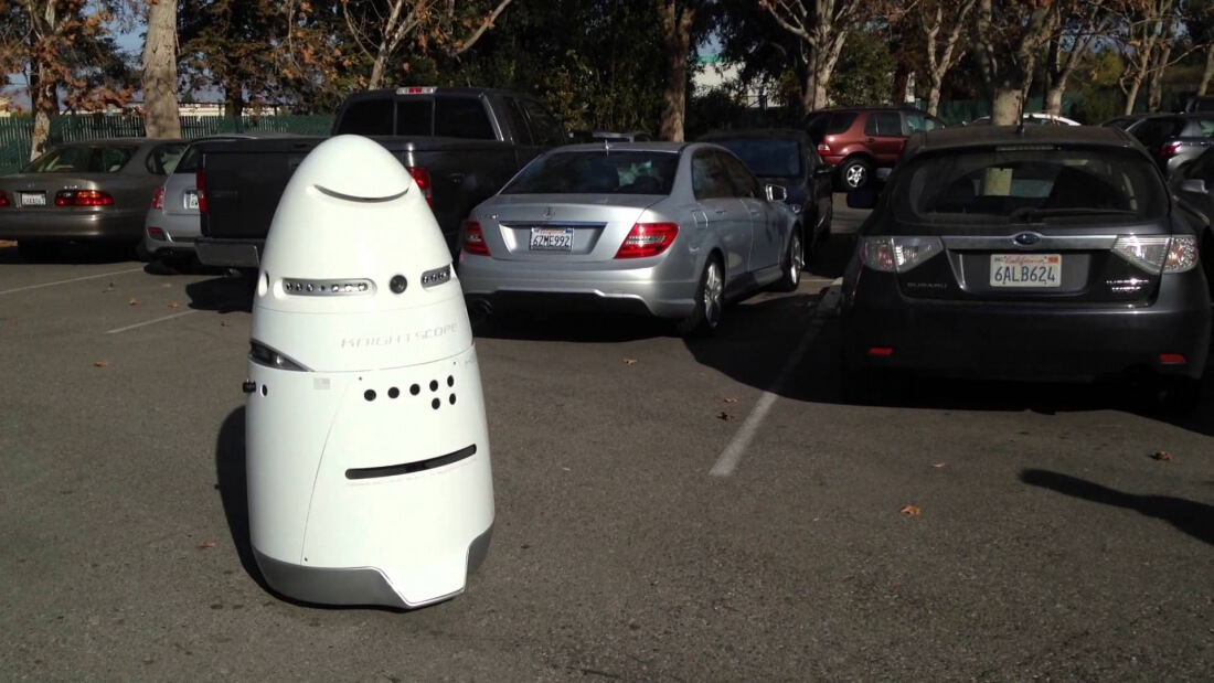 Man arrested for punching 300-pound robot to the ground