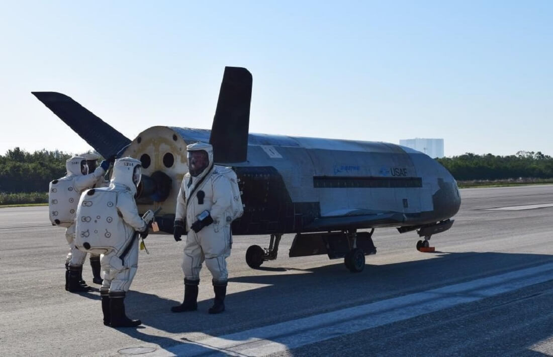 Secretive Air Force space plane touches down in Florida after two-year mission