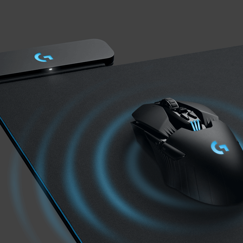 Logitech's PowerPlay mat wirelessly charges a mouse while you use it