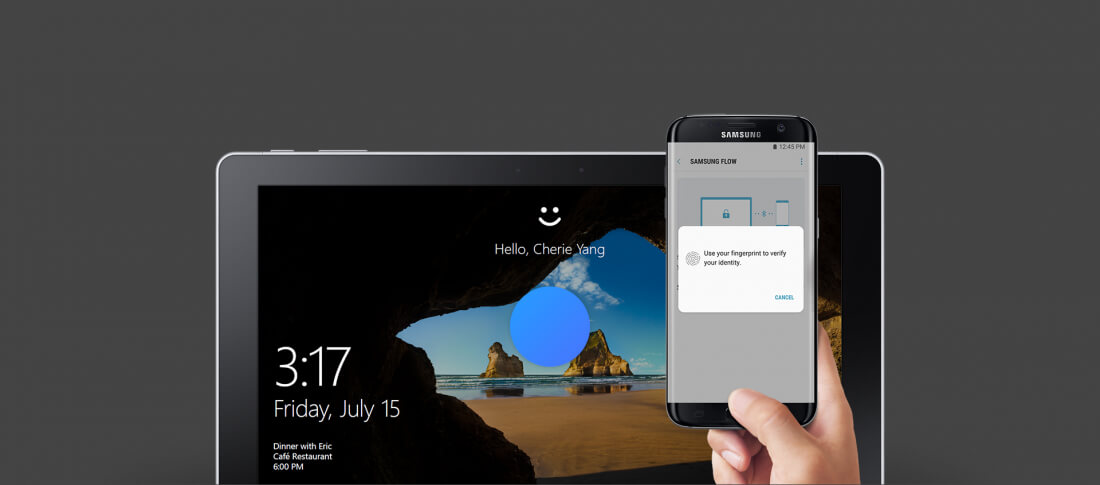 You can now unlock Windows 10 PCs using the Samsung Galaxy's fingerprint reader