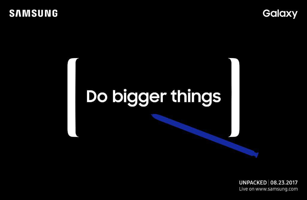 Samsung invite confirms the Galaxy Note 8 will be unveiled at New York event on August 23rd
