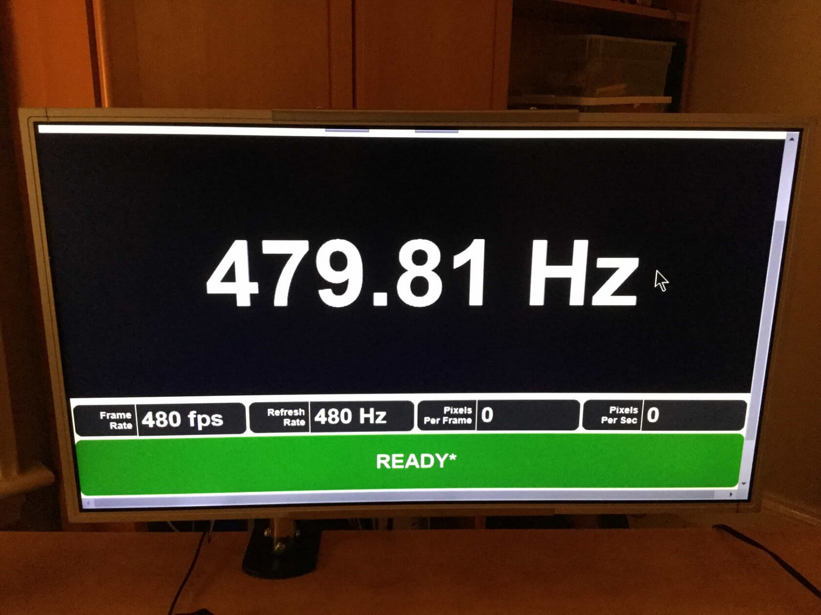 Alleged 480Hz monitor appears on website