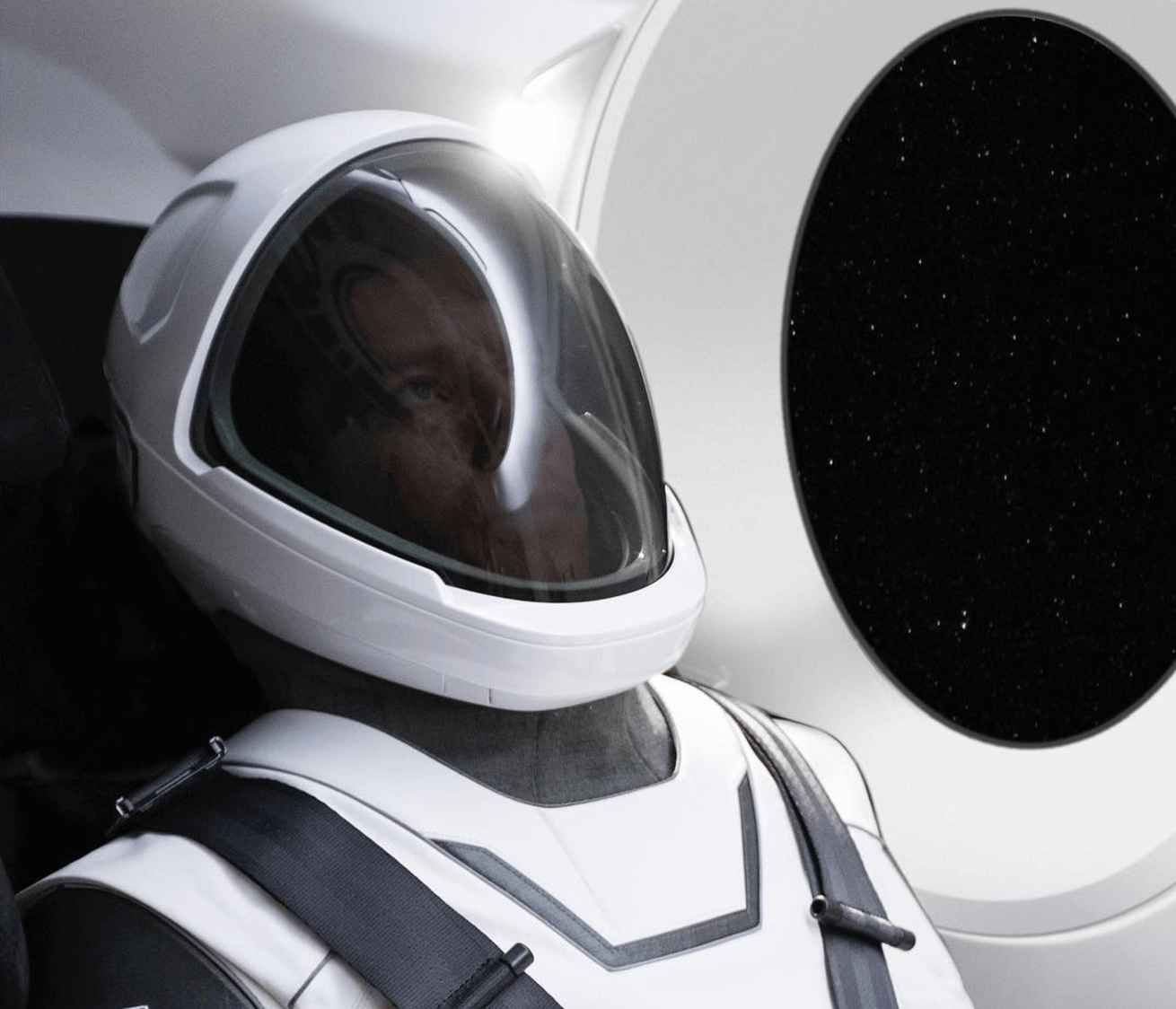 Elon Musk unveils first official image of functioning SpaceX space suit