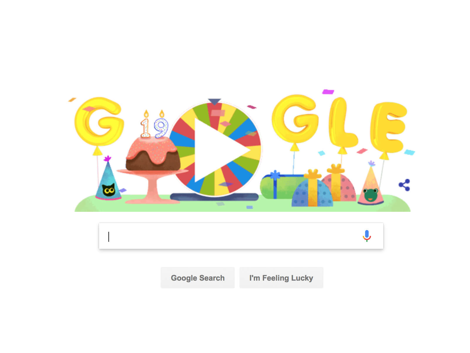 Google celebrates its 19th birthday with 19 past Doodle games