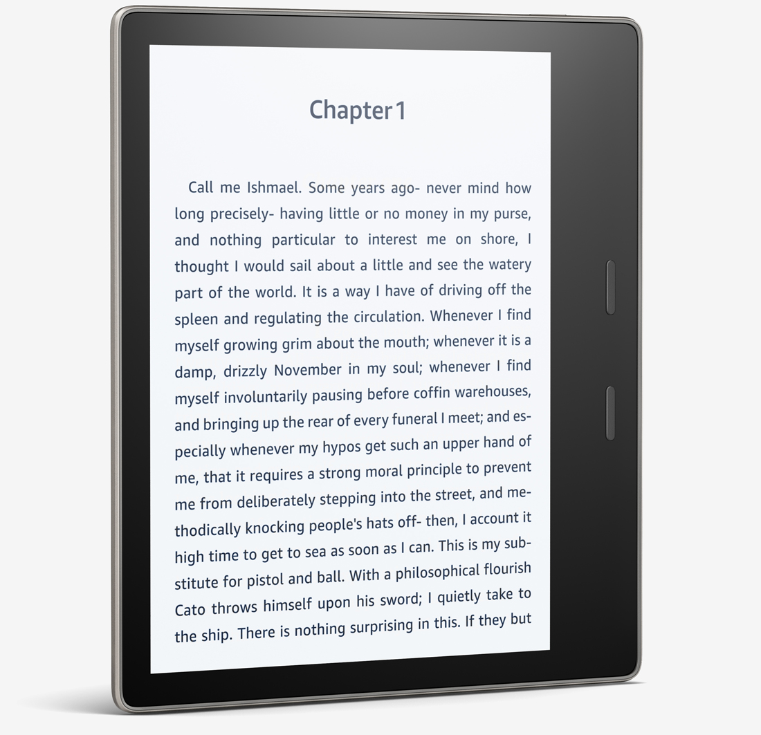 Amazon adds water resistance to Kindle Oasis