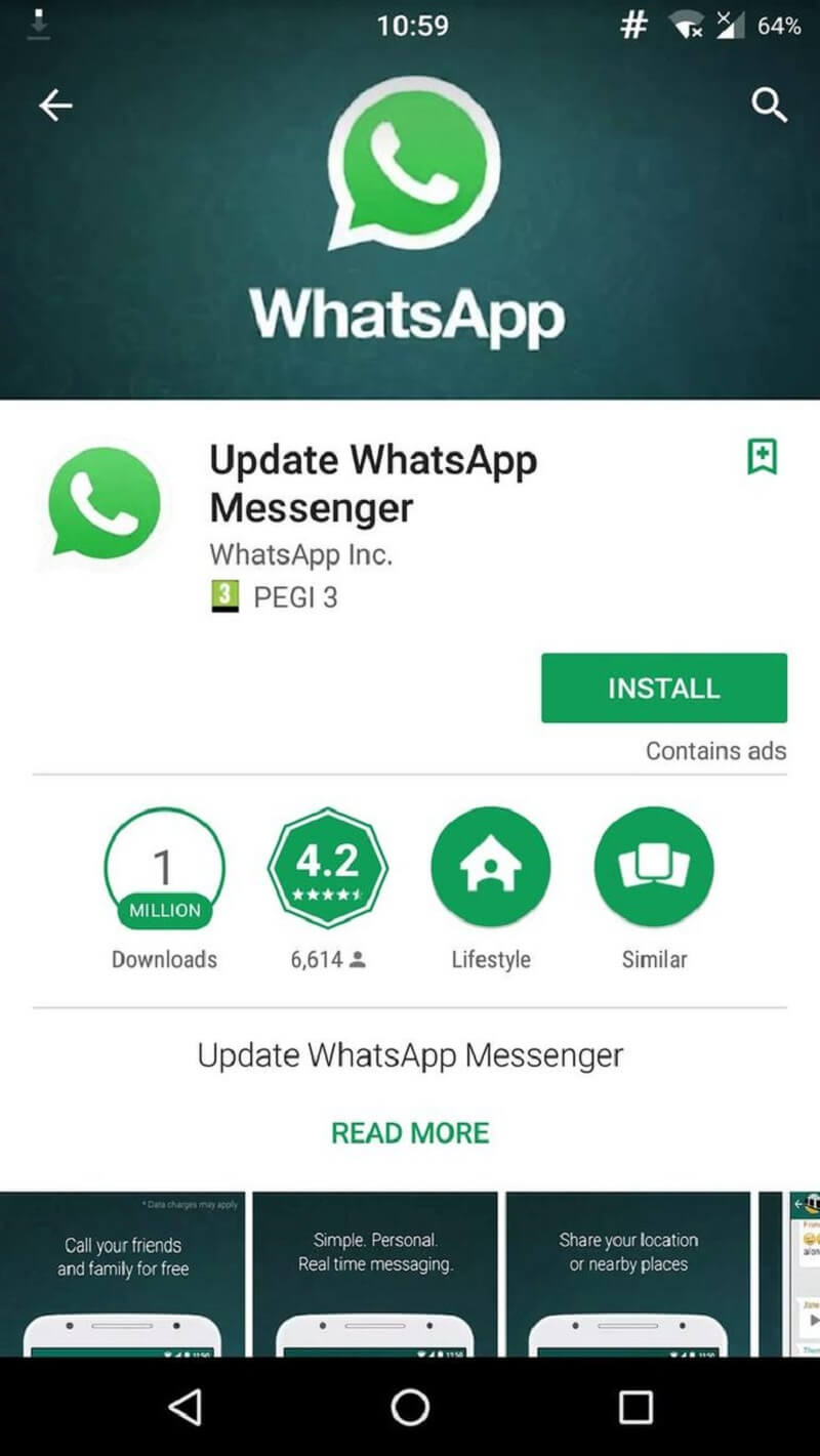 Over One Million People Downloaded Fake Whatsapp Application From