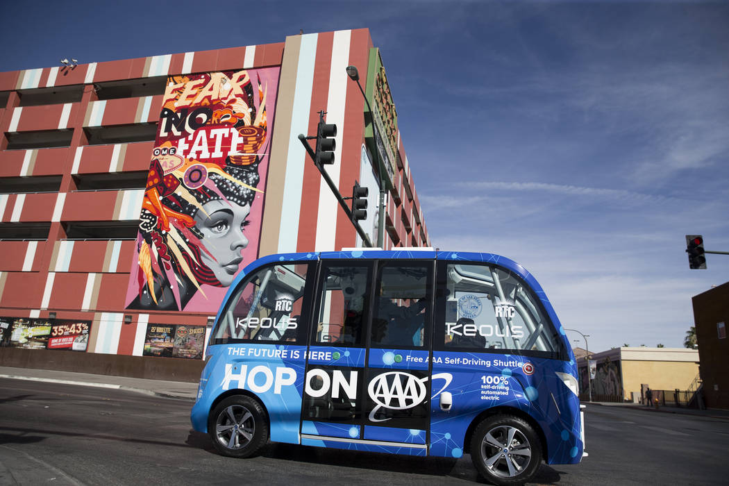 Las Vegas self-driving shuttle involved in crash within first hour of operation