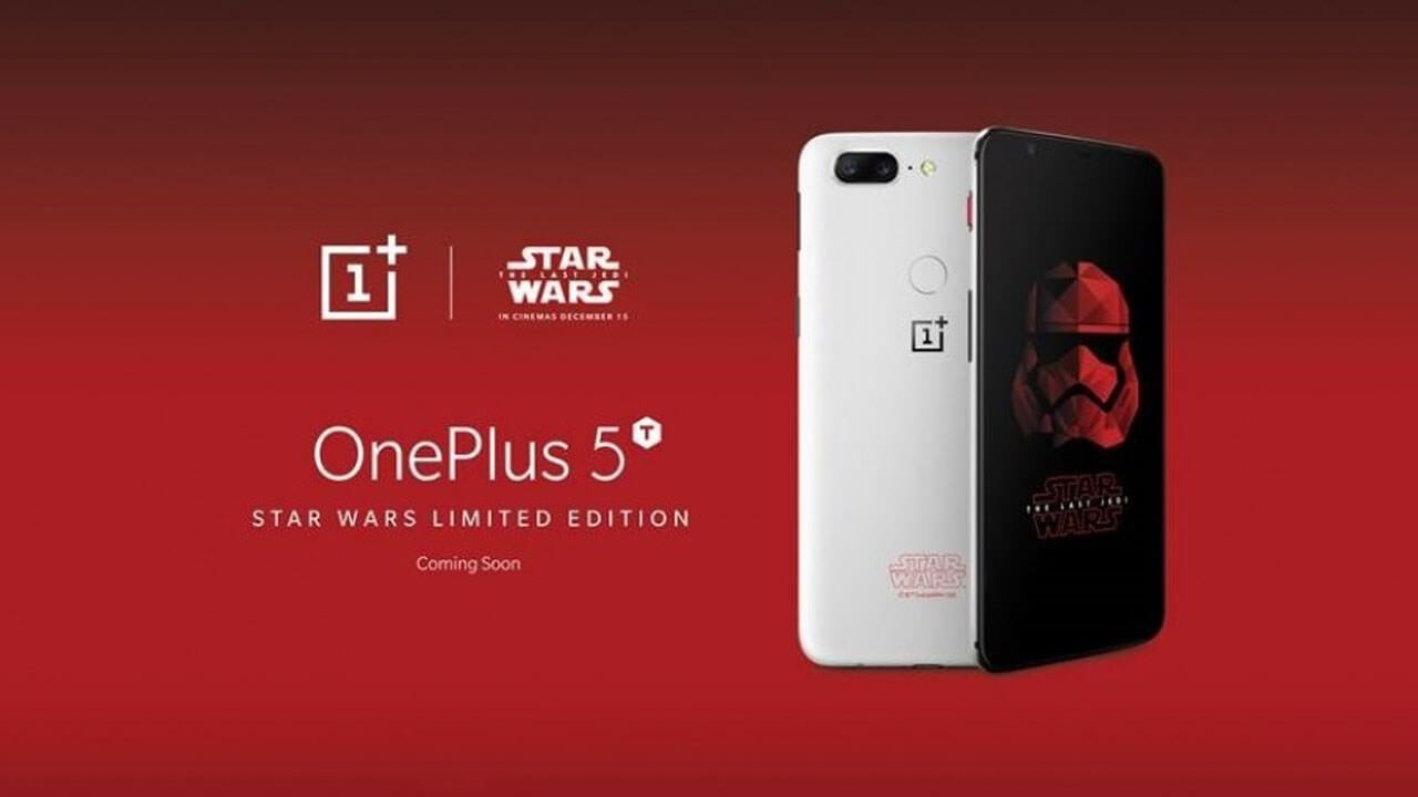 A Star Wars edition of the OnePlus 5T launches next week